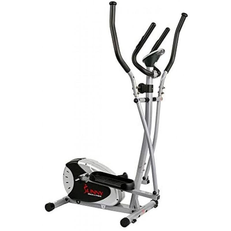 Máquina elíptica Sunny Health & Fitness SF-E905 con resistencia de 8 niveles y monitor digital