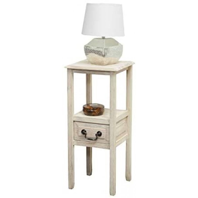 Christopher Knight Home Mesa decorativa de madera de acacia Rivera, niebla matutina cepillada