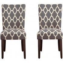 HomePop Parsons - Juego de 2 sillas de comedor tap...