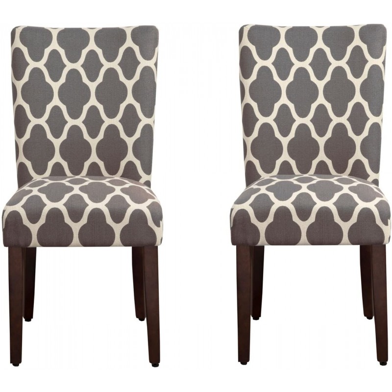 HomePop Parsons - Juego de 2 sillas de comedor tap...