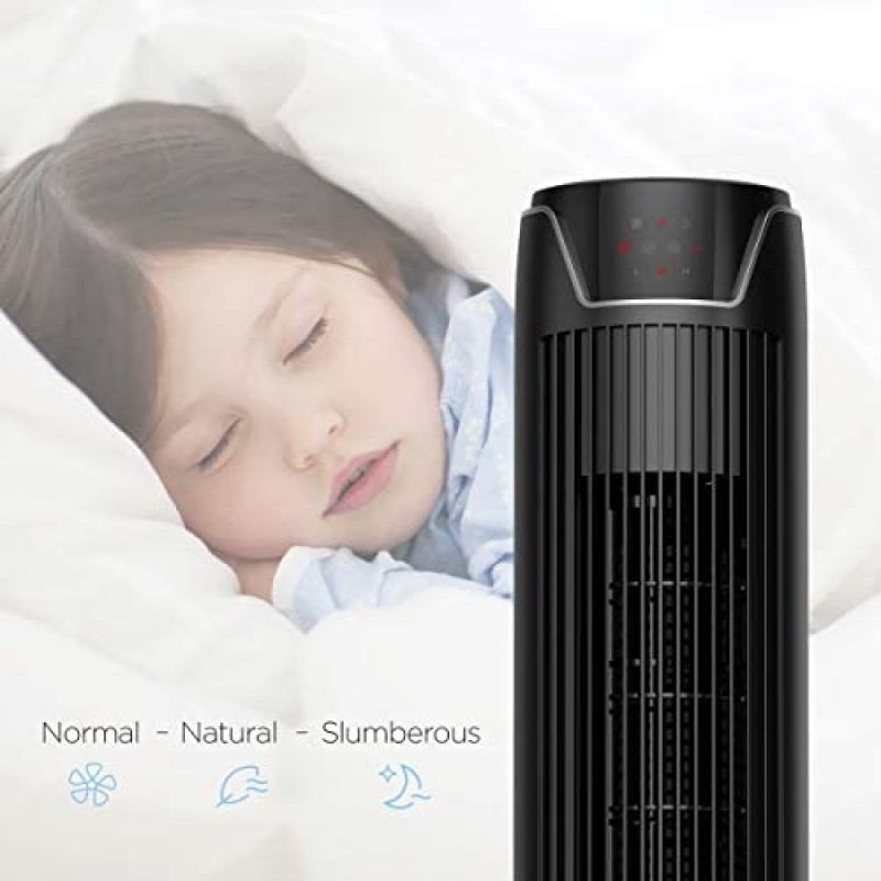 PELONIS FZ10-19JR Ventilador de torre, 36 pulgadas, negro