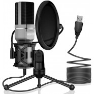 VIMVIP Micrófono de Condensador USB para Computad...