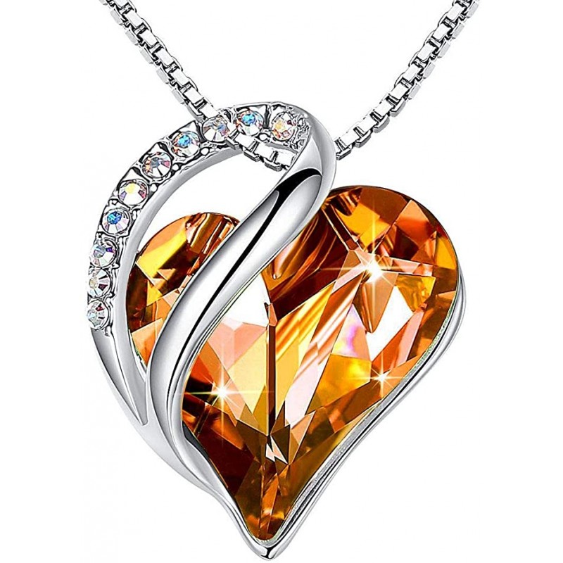 Leafael Collar con colgante de corazón de amor in...
