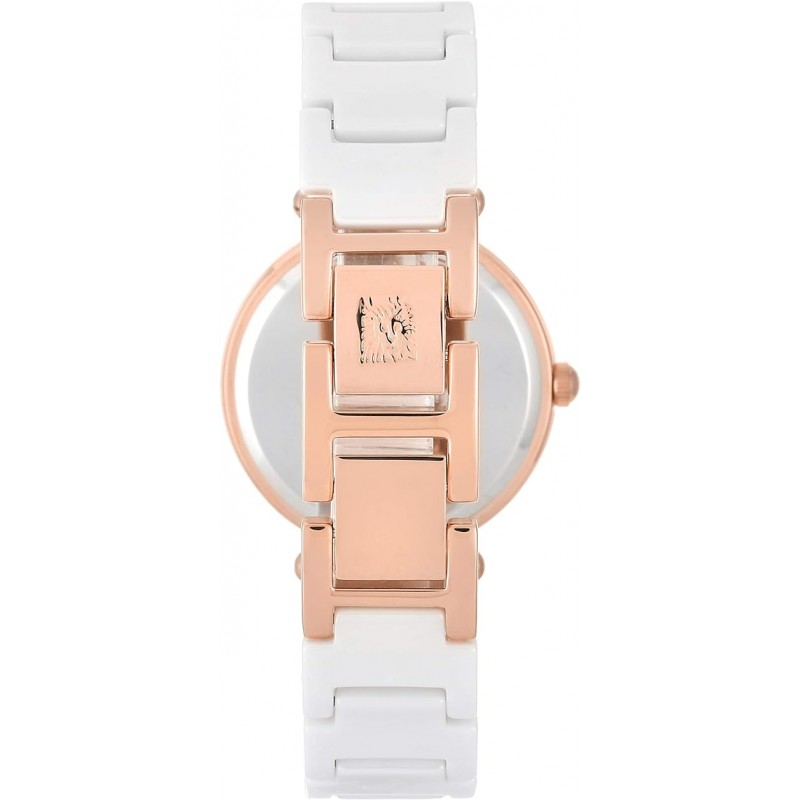 Anne Klein Women's Genuine Diamond Dial Bracelet Pulsera de brazalete de cerámica