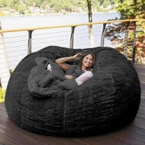 Gran enorme silla de bolsa de frijoles gigantes pa...