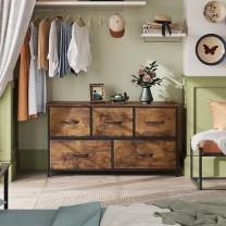 Tocador de wlive para dormitorio con 5 cajones, ca...