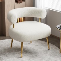 Silla decorativa Sherpa Boucle de mediados de sigl...